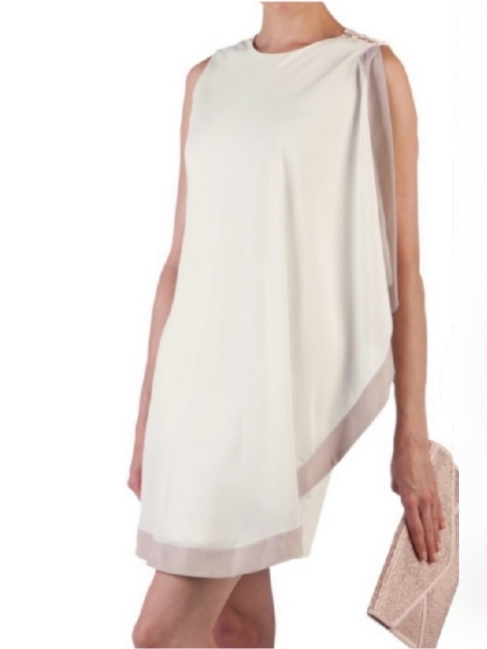 Ted Baker Tunic Bolty Asymmetrical Draped Dress 0